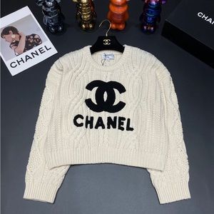 Chanel CC Logo Sweater (Size 36-Small)- perfect condition!
